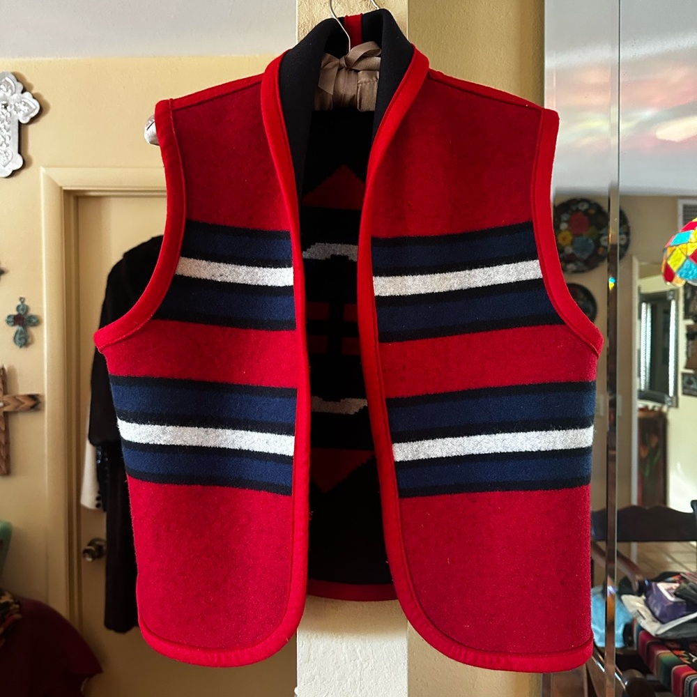 Gorgeous Reversible Pendleton Wool Vest